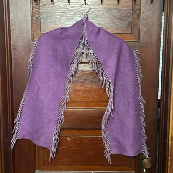 💜PURE CASHMERE purple  Scarf - Picture 3 of 7